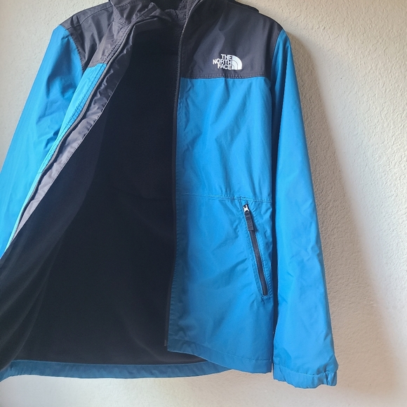 The North Face Teal and Charcoal Jacket Boys Size XL - Picture 3 of 10